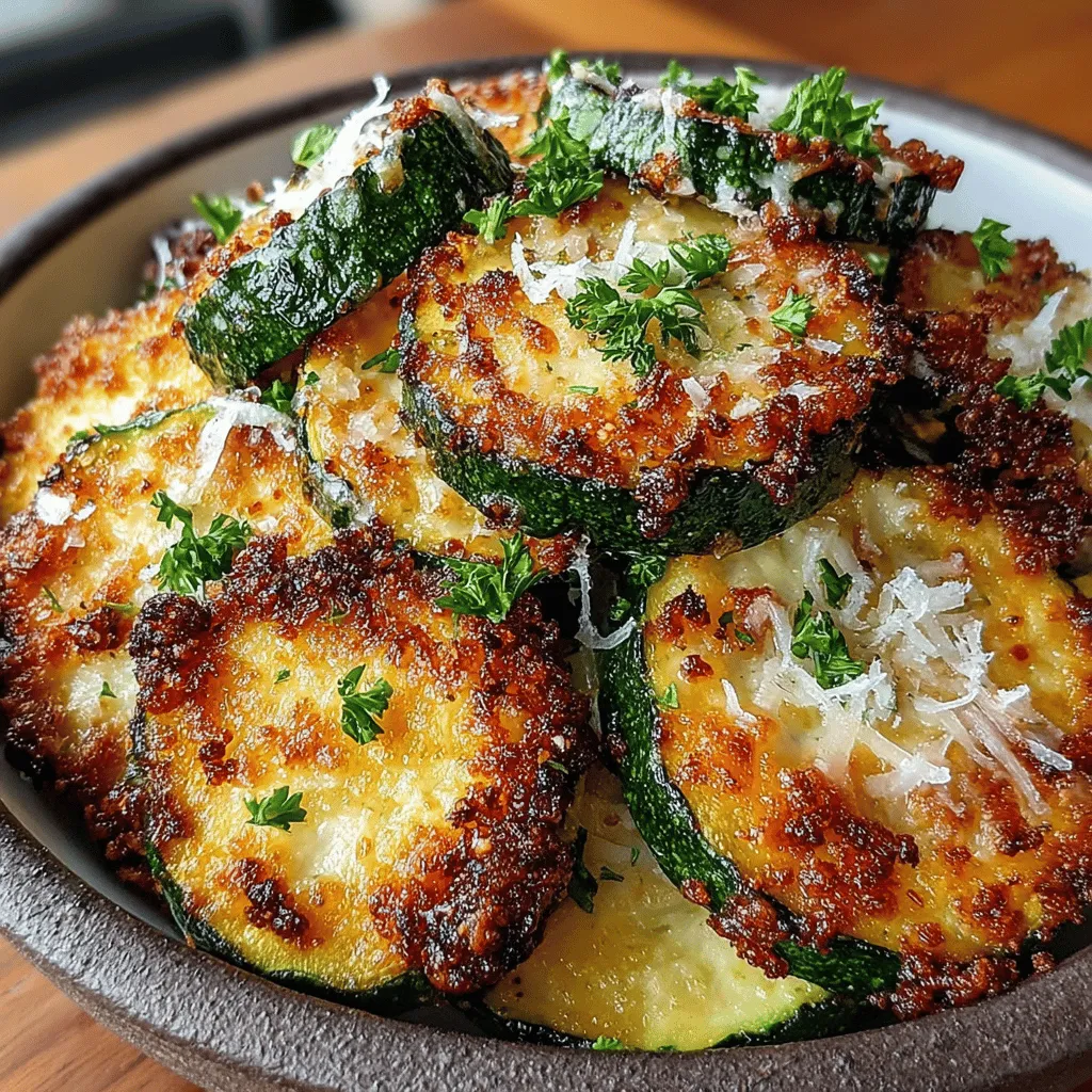 Crunchy Garlic Parmesan Air Fryer Zucchini Chips