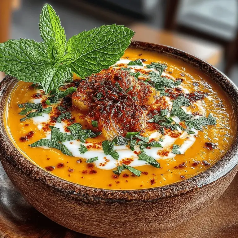 Seasonal soups are a delightful way to celebrate the flavors that each time of year brings, transforming humble ingredients into comforting bowls of warmth and nourishment. Among the myriad of soup options, Velvety Peach Bliss Soup stands out for its unique and refreshing combination of ingredients. This soup captures the essence of summer with ripe peaches, seamlessly blending their natural sweetness into a velvety base that can be enjoyed both warm and chilled. Whether you are hosting a summer dinner party or simply seeking a comforting dish on a warm day, this recipe is sure to impress guests while providing a refreshing respite from the heat.