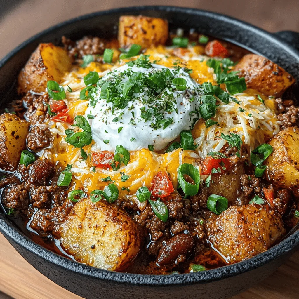In the realm of comfort food, few dishes can compete with the appeal of Cheesy Chili Potato Delight. This hearty recipe is a warm embrace on a plate, combining the satisfying textures of fluffy potatoes with the rich, bold flavors of chili and melted cheese. Whether you're looking to impress family during a cozy gathering or simply indulge in a solo meal that feels like a hug, this dish is versatile enough to cater to various dietary preferences, including meat-lovers and vegans alike.