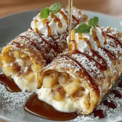Sweet Apple Waffle Roll-Ups