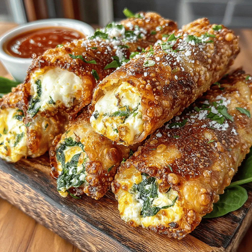 Crispy Air Fryer Spinach Feta Egg Rolls are not just a delightful appetizer; they are a culinary experience that seamlessly marries textures and flavors. With a crunchy exterior that gives way to a creamy, savory filling, these egg rolls are perfect for a variety of occasions—whether you’re hosting a party, enjoying a family gathering, or simply indulging in a personal treat after a long day. The combination of fresh spinach, tangy feta cheese, and rich ricotta creates a filling that is not only delicious but also packed with nutrients.