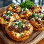 If you're in search of an appetizer that delivers a punch of flavor and is sure to impress your guests, look no further than Spicy Chili Cheddar Puff Pastry Bites. These delightful morsels combine the rich, creamy taste of cheddar cheese with a kick of spice that makes for an irresistible snack or party treat. The crispy, flaky layers of puff pastry provide the perfect vessel for a hearty filling, making these bites not just delicious but also visually appealing.