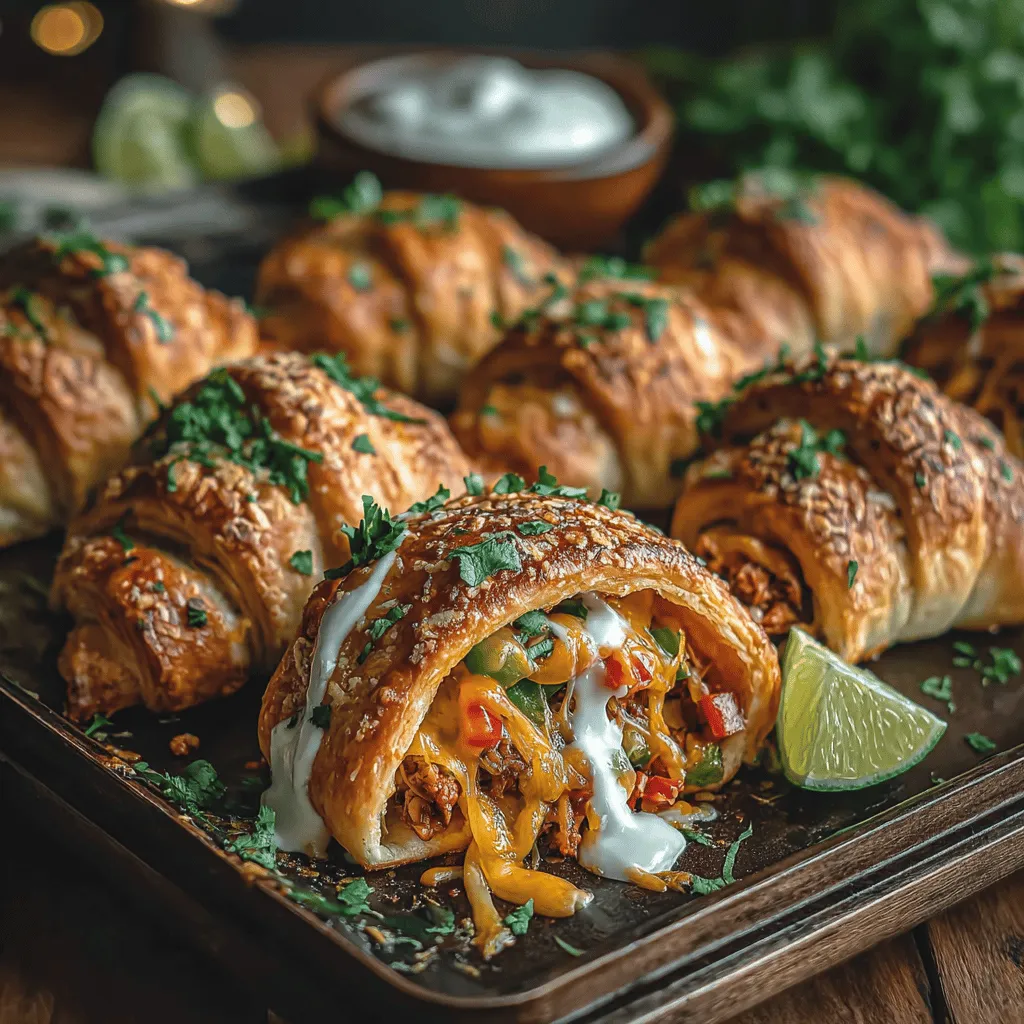 Mini Chicken Fajita Crescent Rolls: A Flavorful Delight