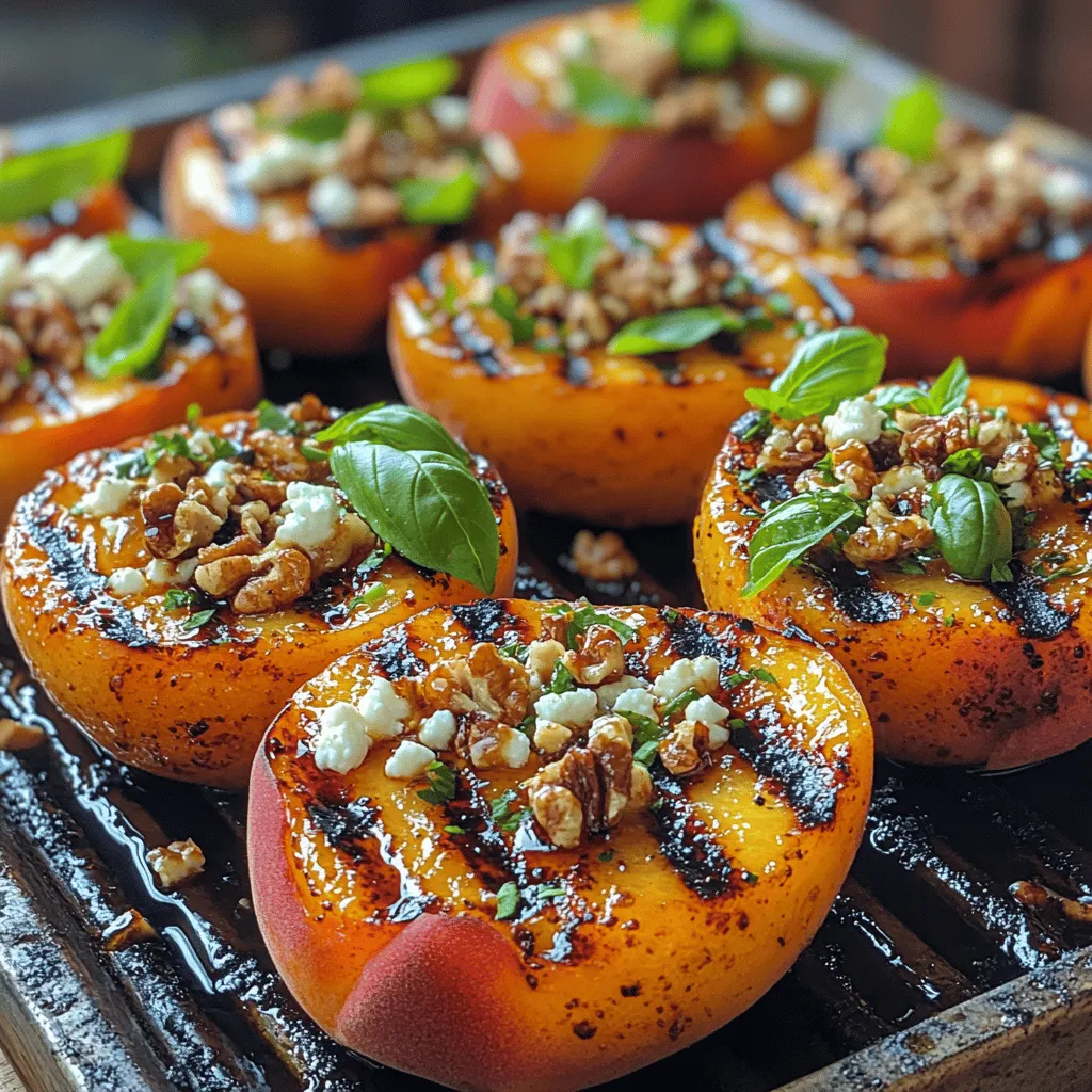 Fresh basil is more than just a garnish; it’s a powerful herb that elevates the flavor profile of many dishes, including our grilled peach delight. Its aromatic freshness complements the sweetness of the peaches beautifully. Basil is traditionally used in Mediterranean cuisine, but its versatility makes it suitable for various culinary applications.