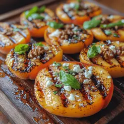 Fresh basil is more than just a garnish; it’s a powerful herb that elevates the flavor profile of many dishes, including our grilled peach delight. Its aromatic freshness complements the sweetness of the peaches beautifully. Basil is traditionally used in Mediterranean cuisine, but its versatility makes it suitable for various culinary applications.