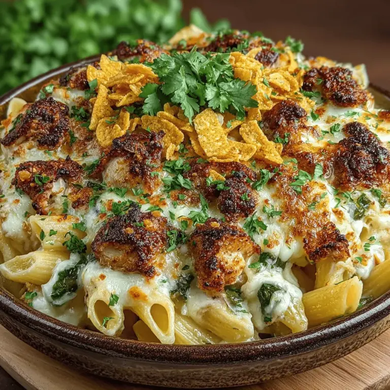 When it comes to comfort food that delights the senses, few dishes can rival the Spicy & Savory Green Chili Chicken Pasta Bake. This delightful recipe masterfully combines the robust flavors of spicy green chilies with tender chicken, all enveloped in a creamy, cheesy sauce. It's a dish that not only warms the soul but also satisfies the palate, making it a favorite for family dinners and gatherings alike.