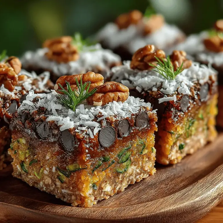Understanding the nutritional benefits of the ingredients in your No-Bake Zucchini Oat Bars can enhance your appreciation for this healthy treat. Each component contributes unique health benefits, making these bars a wholesome choice for snacking.