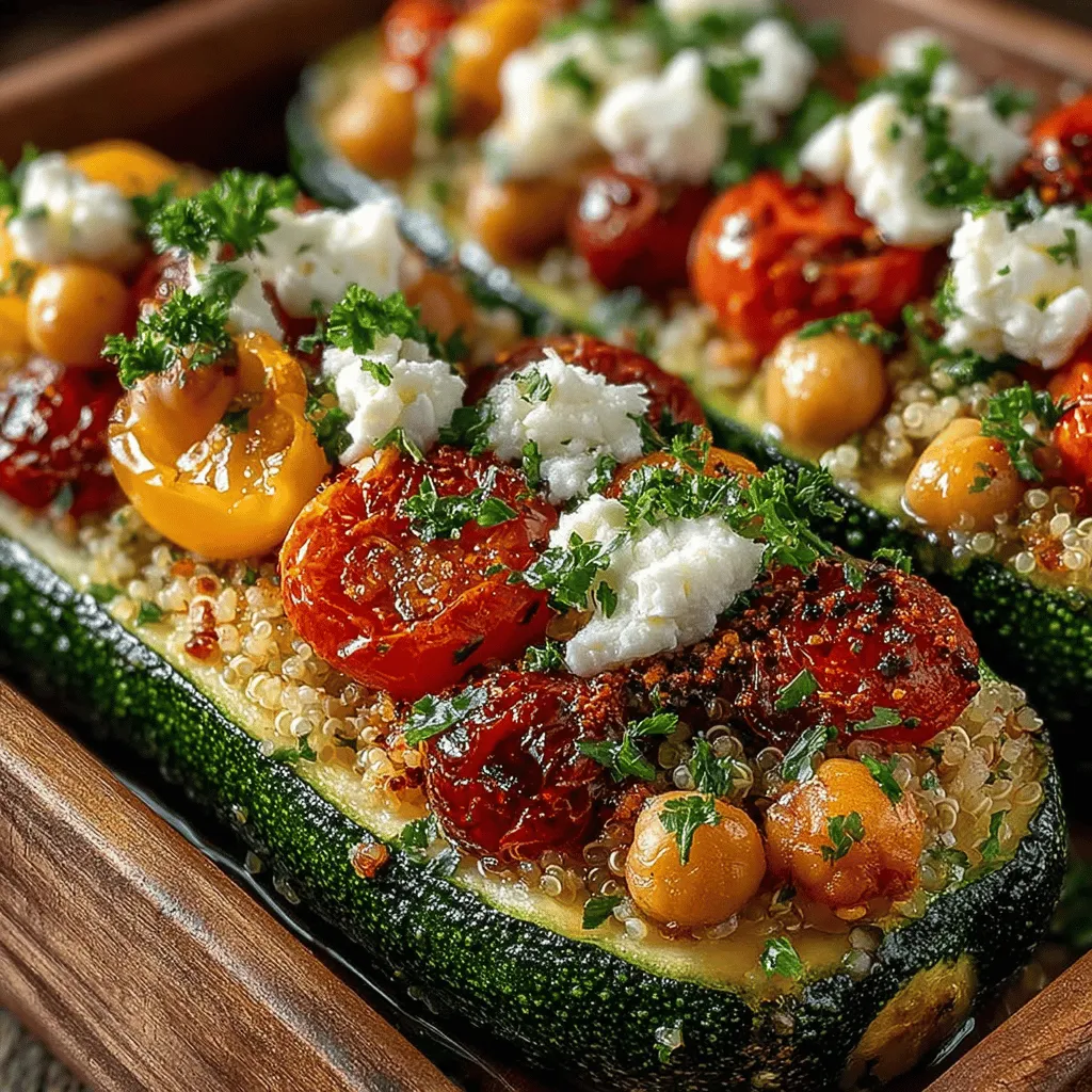If you’re on the hunt for a dish that combines vibrant Mediterranean flavors with a healthy twist, look no further than Zesty Mediterranean Stuffed Zucchini Boats. This delightful recipe is not only visually appealing but also packed with nutrients, making it an excellent choice for a light lunch or dinner. The concept of stuffing vegetables is nothing new, but the Mediterranean flair elevates these zucchini boats to a whole new level. With the right balance of textures and flavors, each bite is a burst of freshness, making it a dish that everyone in your family will love.