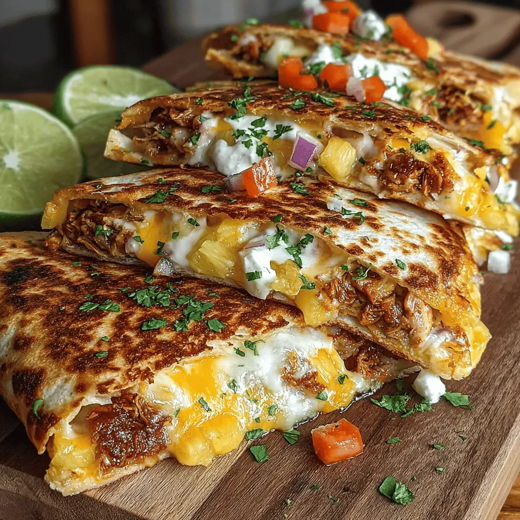 Grilled chicken quesadillas are a beloved staple in many households, offering a delightful combination of flavors and textures that satisfy cravings. But what if you could elevate this classic dish to new heights with a tropical twist? Enter the Tropical Twist Grilled Chicken Pineapple Quesadillas—a mouthwatering fusion that seamlessly blends savory grilled chicken with the sweetness of fresh pineapple. This innovative recipe not only brings a taste of the tropics to your dining table but also turns an ordinary meal into an extraordinary experience.