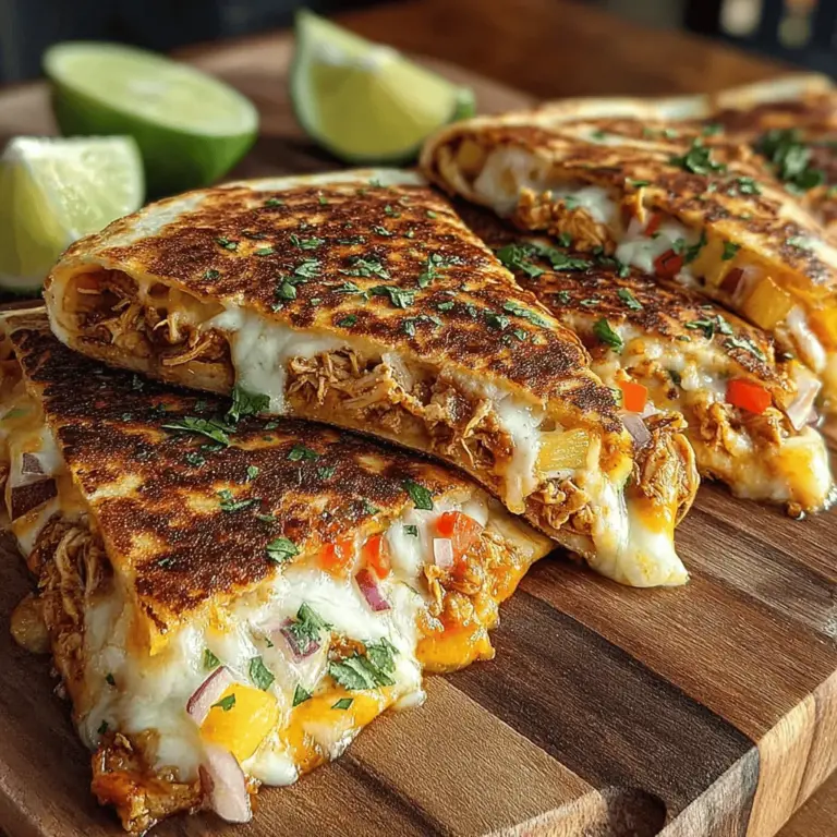 Grilled chicken quesadillas are a beloved staple in many households, offering a delightful combination of flavors and textures that satisfy cravings. But what if you could elevate this classic dish to new heights with a tropical twist? Enter the Tropical Twist Grilled Chicken Pineapple Quesadillas—a mouthwatering fusion that seamlessly blends savory grilled chicken with the sweetness of fresh pineapple. This innovative recipe not only brings a taste of the tropics to your dining table but also turns an ordinary meal into an extraordinary experience.