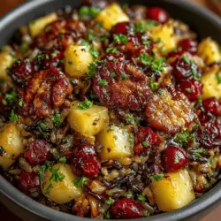 Festive Cranberry Apple Wild Rice Pilaf: A Culinary Delight
