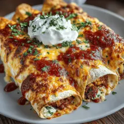 Cheesy Chicken & Spinach Enchiladas Recipe