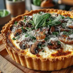 Pumpkin Sage & Mushroom Tart Recipe