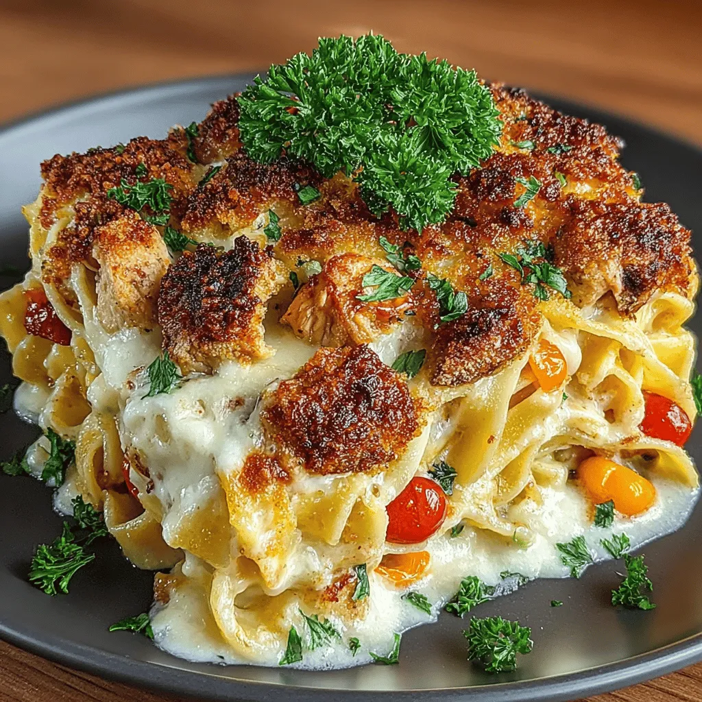 When it comes to comfort food, few dishes evoke the warmth of home quite like a cheesy chicken fettuccine bake. This dish offers the perfect combination of hearty textures and rich flavors, making it an ideal choice for family gatherings or a cozy weeknight dinner. The creamy sauce enveloping tender fettuccine and succulent chicken, topped with a golden layer of melted cheese, creates a culinary experience that delights the senses and nourishes the soul.