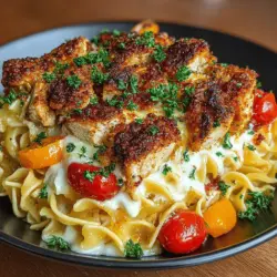 Cheesy Savory Chicken Fettuccine Bake: A Comfort Food Delight