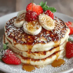 Fluffy Maple Cinnamon Pancakes