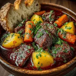 Hearty Red Wine Beef Stew Recipe