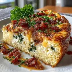 Savory Bacon & Spinach Egg Bake