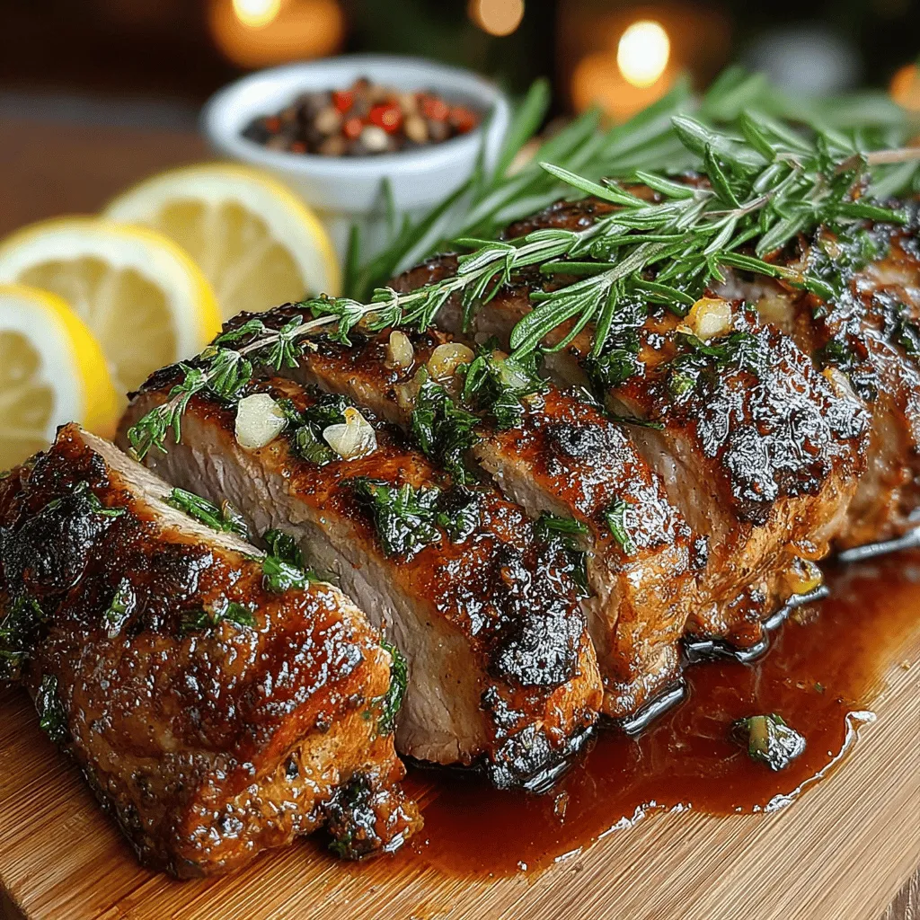Pork tenderloin is celebrated in culinary circles for being one of the most versatile and tender cuts of meat available. This particular cut not only boasts a delicate texture but also serves as a blank canvas for a variety of flavors, making it an excellent choice for both casual family dinners and elegant gatherings. Among the myriad of ways to prepare pork tenderloin, the Garlic Herb Roasted Pork Tenderloin stands out for its simplicity, robust flavor, and an air of sophistication that will impress your guests without requiring hours spent in the kitchen.