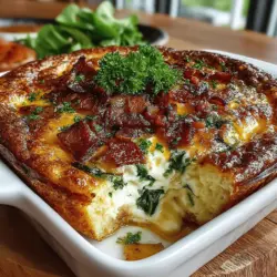 Savory Bacon & Spinach Egg Bake