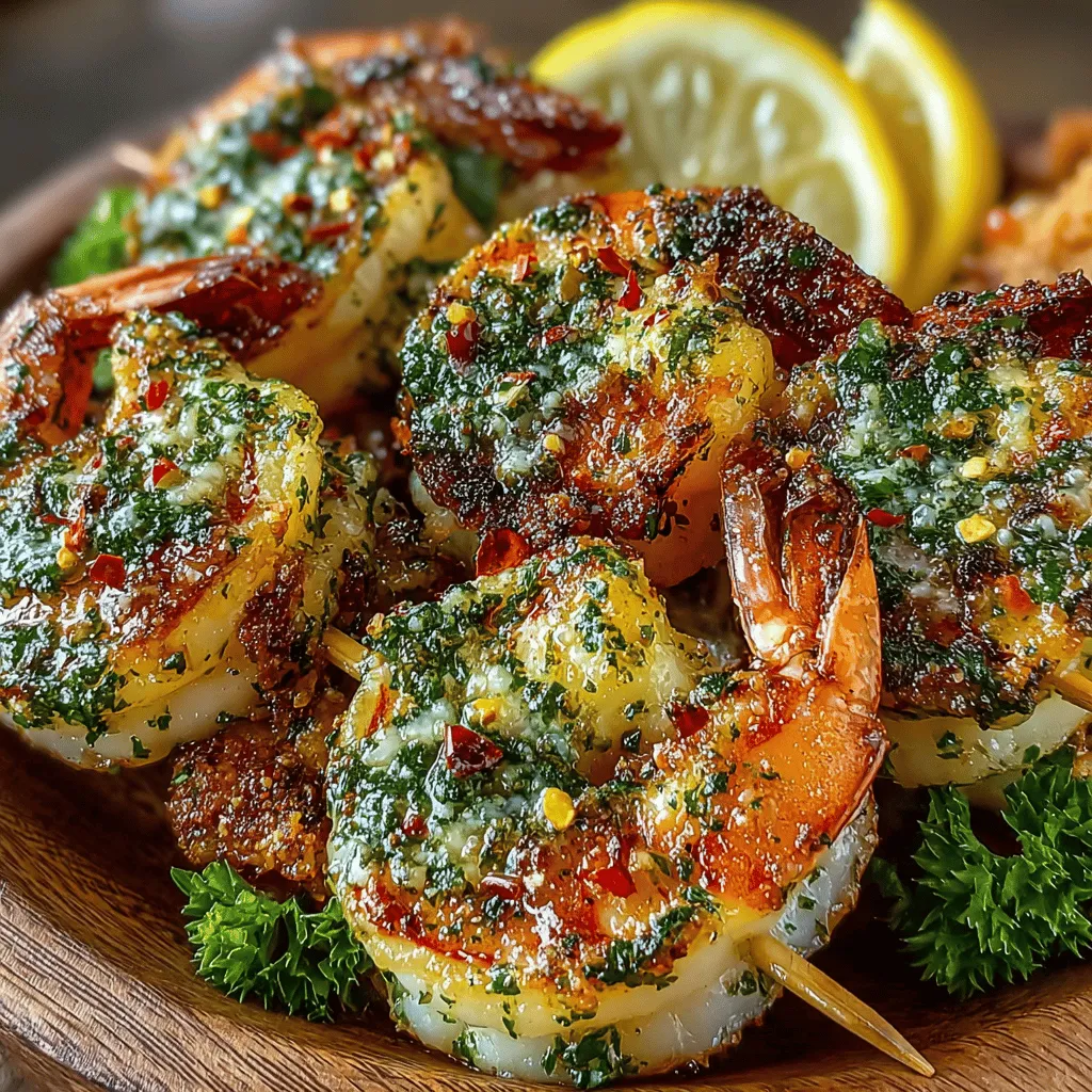 Garlic Butter Roasted Shrimp Skewers are a mouthwatering treat that combines the rich flavors of garlic and butter with the delicate taste of shrimp. This dish is ideal for various occasions, whether you're hosting a party, preparing a family dinner, or looking for a quick yet impressive weeknight meal. The ease of preparation paired with the visually appealing presentation makes these skewers a go-to recipe for seafood lovers. In this article, we will delve into the details of the recipe, explore its key ingredients, and guide you through the preparation methods. By the end, you'll be equipped to impress your guests and satisfy your cravings with these delicious shrimp skewers.