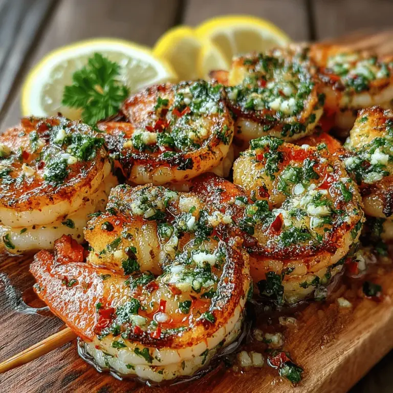 Garlic Butter Roasted Shrimp Skewers are a mouthwatering treat that combines the rich flavors of garlic and butter with the delicate taste of shrimp. This dish is ideal for various occasions, whether you're hosting a party, preparing a family dinner, or looking for a quick yet impressive weeknight meal. The ease of preparation paired with the visually appealing presentation makes these skewers a go-to recipe for seafood lovers. In this article, we will delve into the details of the recipe, explore its key ingredients, and guide you through the preparation methods. By the end, you'll be equipped to impress your guests and satisfy your cravings with these delicious shrimp skewers.