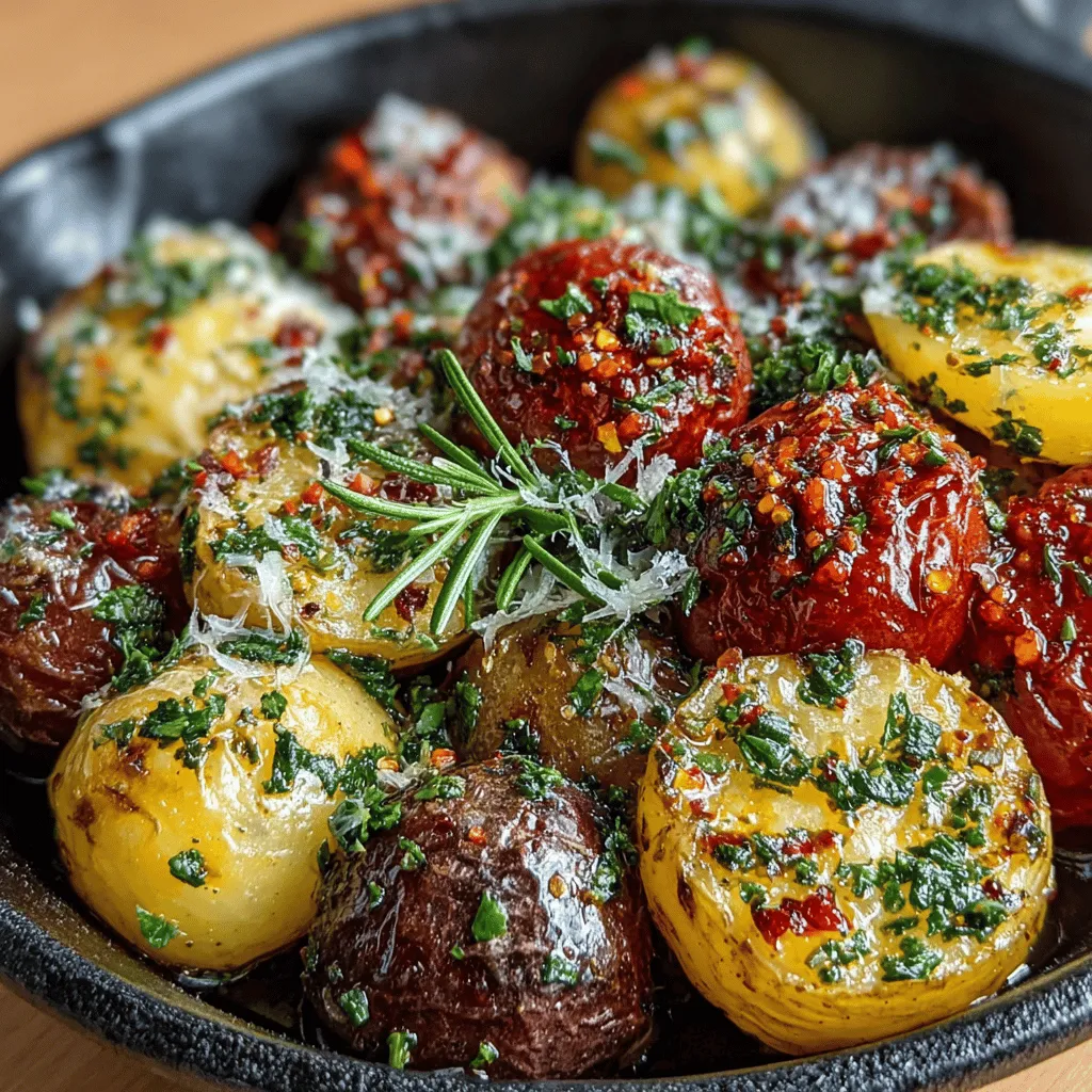 Sizzling Garlic Herb Skillet Potatoes are a delightful dish that perfectly marries simplicity with flavor. This recipe showcases how a few quality ingredients can transform humble potatoes into a mouthwatering experience. The appeal of this dish lies not only in its crispy texture and aromatic essence but also in its versatility. Whether served alongside a juicy steak or as the star of a vegetarian meal, these skillet potatoes are sure to impress.