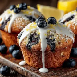 Bright & Zesty Lemon Blueberry Breakfast Muffins