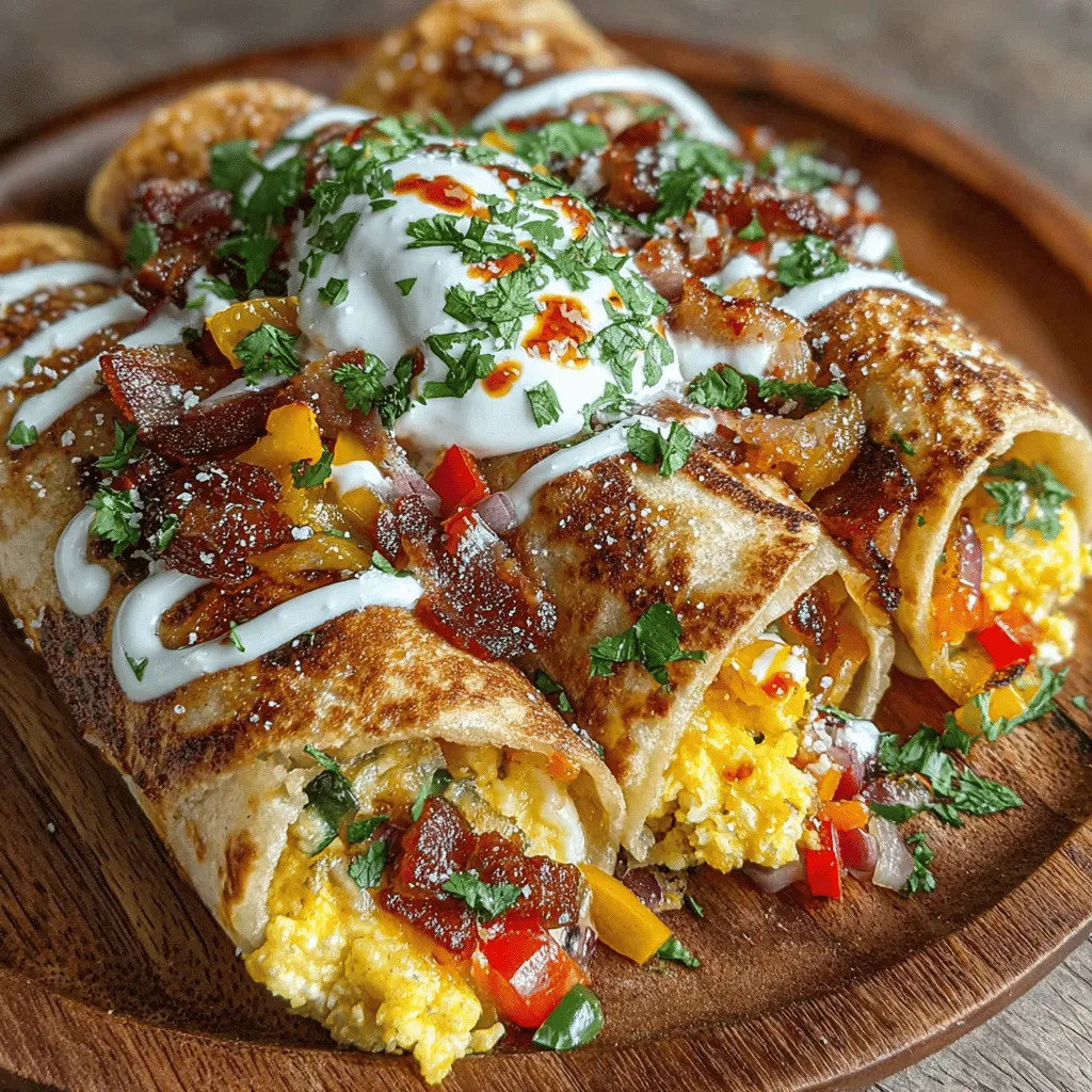 Breakfast is often hailed as the most important meal of the day, and what better way to kickstart your morning than with a delicious breakfast wrap? The Savory Bacon & Egg Breakfast Wrap combines crispy bacon, fluffy eggs, and vibrant vegetables all wrapped in a soft flour tortilla. This dish is not just a meal; it's an experience that tantalizes your taste buds and energizes your day. In this article, we’ll take you through the preparation of this delectable breakfast wrap, ensuring you create a meal that is both satisfying and bursting with flavor. Whether you're looking to impress guests at a brunch gathering or simply seeking an easy breakfast option for those busy mornings, these wraps are the perfect solution.