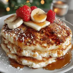 Fluffy Maple Cinnamon Panccakes